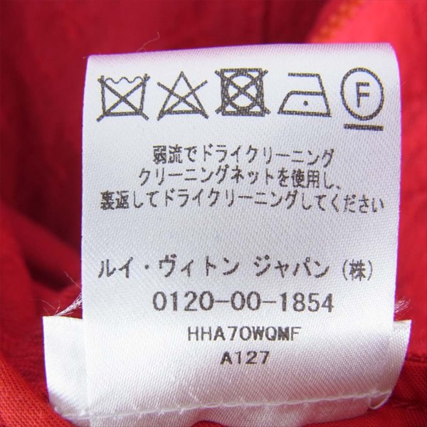 LOUIS VUITTON ルイ・ヴィトン 国内正規品 HHA70WQMF 19AW ジップアップ モノグラム ソフト デニム ジャケット レッド系 50【中古】