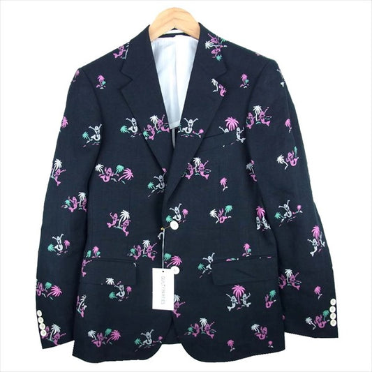 WACKO MARIA ワコマリア 12SS-LINEN-JK01 リネン ジャケット 黒系 L【新古品】【未使用】【中古】