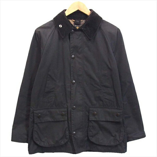 Barbour バブアー 英国製 MWX0018-19AW BEDALE WAXED COTTONビデイル ワックスドコットン ジャケット 黒系 36【中古】