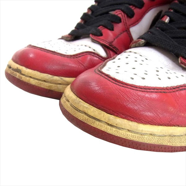 NIKE AIR JORDAN ナイキ ジョーダン AIR JORDAN 1 130207-101 CHICAGO 94年復刻 スニーカー レッド系 25cm【中古】
