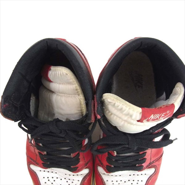NIKE AIR JORDAN ナイキ ジョーダン AIR JORDAN 1 130207-101 CHICAGO 94年復刻 スニーカー レッド系 25cm【中古】
