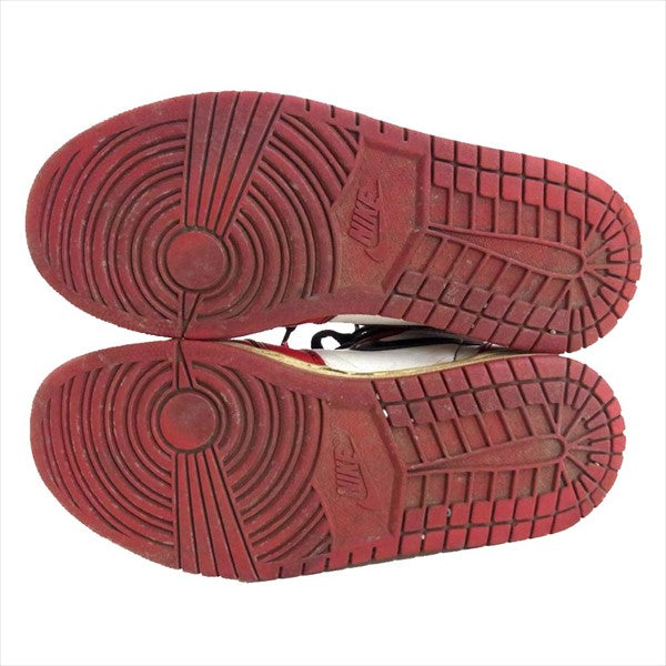 NIKE AIR JORDAN ナイキ ジョーダン AIR JORDAN 1 130207-101 CHICAGO 94年復刻 スニーカー レッド系 25cm【中古】