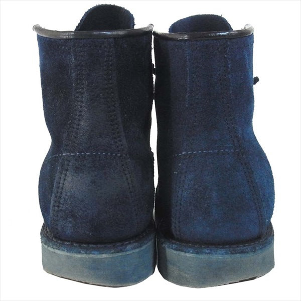 RED WING レッドウィング 8Indigo over dye Limited 173 限定 インディゴ 犬タグ アイリッシュ セッター ワークブーツ ネイビー系 7E【中古】
