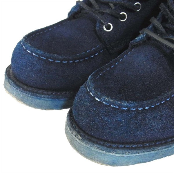 RED WING レッドウィング 8Indigo over dye Limited 173 限定 インディゴ 犬タグ アイリッシュ セッター ワークブーツ ネイビー系 7E【中古】