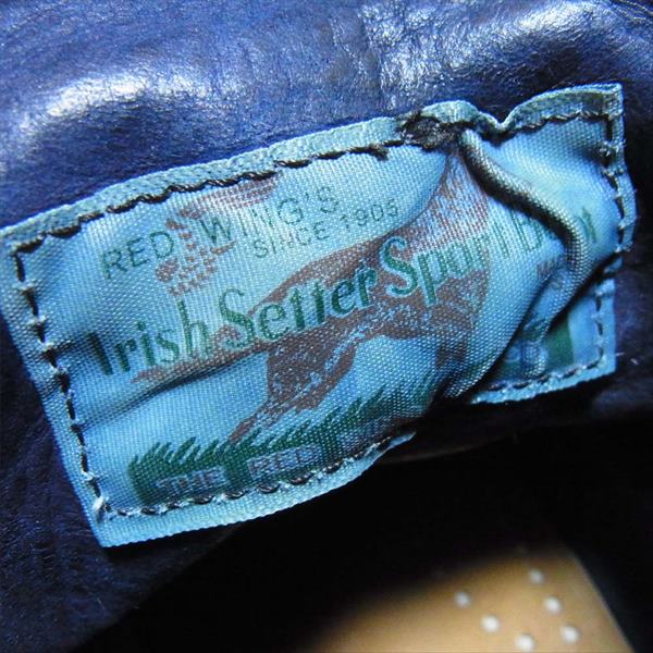 RED WING レッドウィング 8Indigo over dye Limited 173 限定 インディゴ 犬タグ アイリッシュ セッター ワークブーツ ネイビー系 7E【中古】