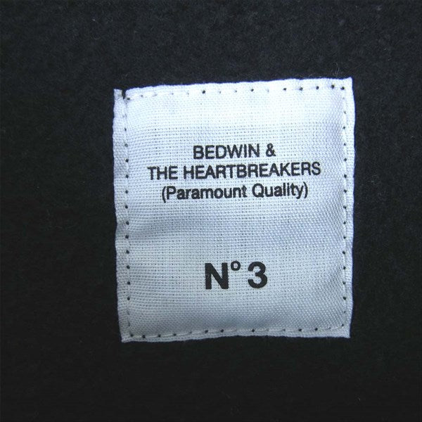 BEDWIN & THE HEARTBREAKERS ベドウィンアンドザハートブレイカーズ 19AB2870 L/S C-NECK SWEAT LOU BLACK KAT プリント クルーネック スウェット 裏起毛 ブラック系 No.3【中古】