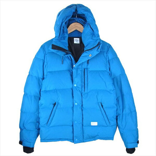 BEDWIN & THE HEARTBREAKERS ベドウィンアンドザハートブレイカーズ HOODED DOWN JACKET QUINE クワイン 袖 フリース フーデッド ダウン ジャケット 水色系 No.2【美品】【中古】