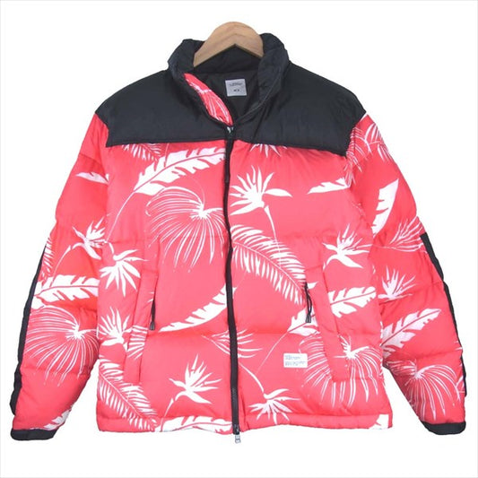 BEDWIN & THE HEARTBREAKERS ベドウィンアンドザハートブレイカーズ 18AB5488 18AW DOWN JACKET QUINE ボタニカル柄 クワイン ダウン ジャケット レッド系 No.3【美品】【中古】