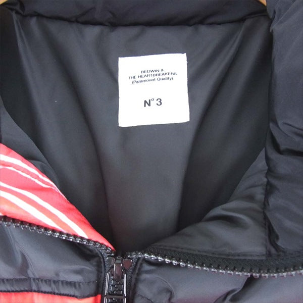 BEDWIN & THE HEARTBREAKERS ベドウィンアンドザハートブレイカーズ 18AB5488 18AW DOWN JACKET QUINE ボタニカル柄 クワイン ダウン ジャケット レッド系 No.3【美品】【中古】