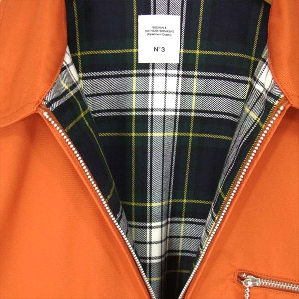 BEDWIN & THE HEARTBREAKERS ベドウィンアンドザハートブレイカーズ 19AW 19AB5512 GAS STATION JACKET DAVISON デイヴィソン ガス ステーション ジャケット オレンジ系 3【美品】【中古】