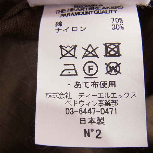 BEDWIN & THE HEARTBREAKERS ベドウィンアンドザハートブレイカーズ ANORAK PULLOVER PARKA MACNEIL マクニール アノラック プルオーバー パーカー ジャケット カーキ(オリーブグリーン)系 2【中古】