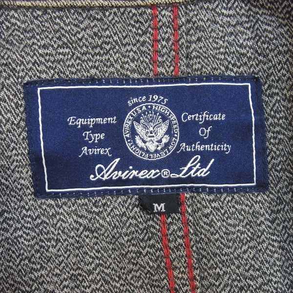 AVIREX アヴィレックス 6132012 メランジ 杢ツイル ワークジャケット カバーオール ジャケット ブラウン系 ブラウン系 M【中古】