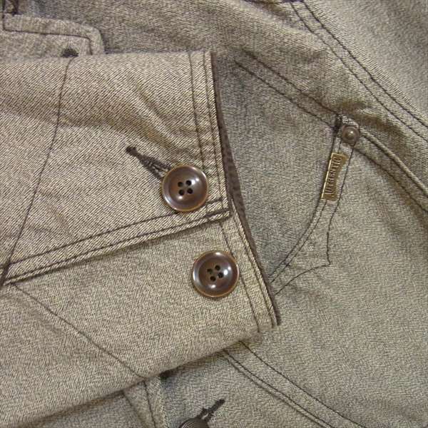 AVIREX アヴィレックス 6132012 メランジ 杢ツイル ワークジャケット カバーオール ジャケット ブラウン系 ブラウン系 M【中古】