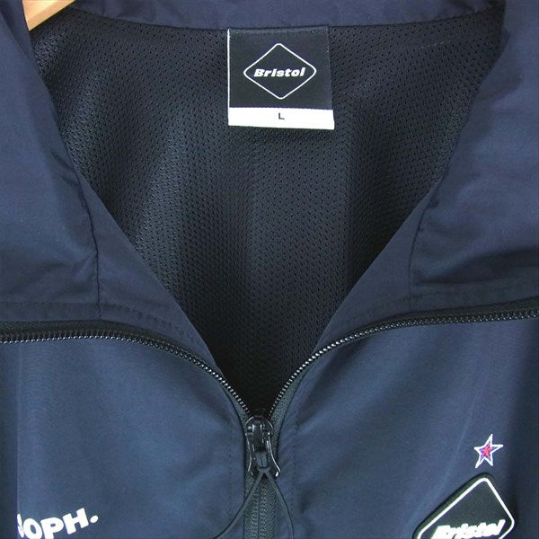F.C.R.B. エフシーアールビー FCRB-180014 STAND COLLAR BLOUSON スタンドカラー ブルゾン ジャケット ネイビー系 L【中古】