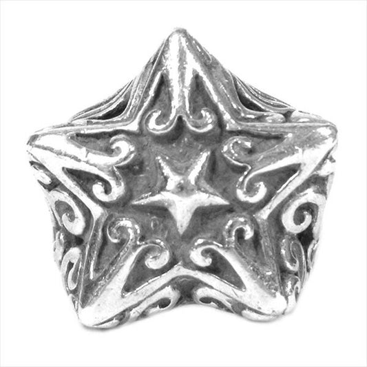 BILL WALL LEATHER ビルウォールレザー ビームス BEAMS EXCLUSIVE 星 スター リング シルバー 16号【中古】