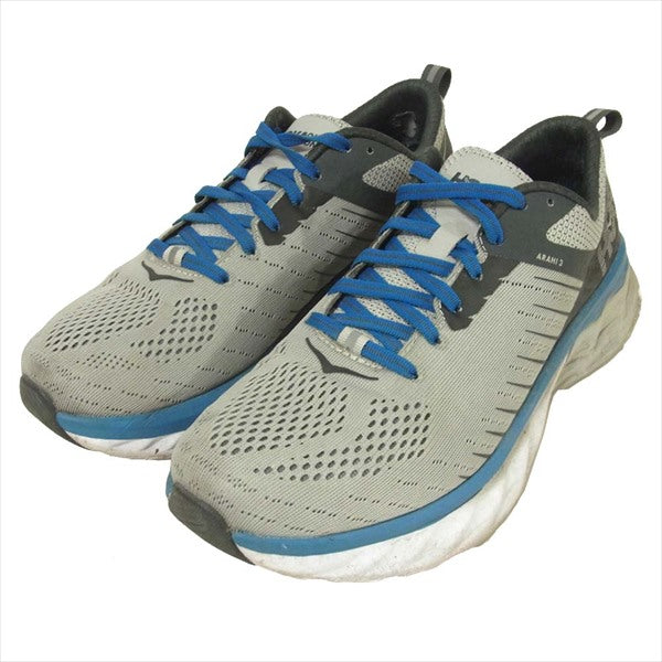 HOKA ONE ONE ホカ オネオネ M ARAHI 3 ベトナム製 スニーカー グレー系 26cm グレー系 26cm【中古】