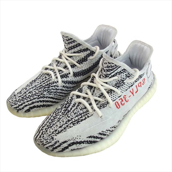 adidas アディダス CP9654 イージーブースト YEEZY BOOST 350 V2 ZEBRA ゼブラ スニーカー ホワイト系 ブラック系 27cm【中古】