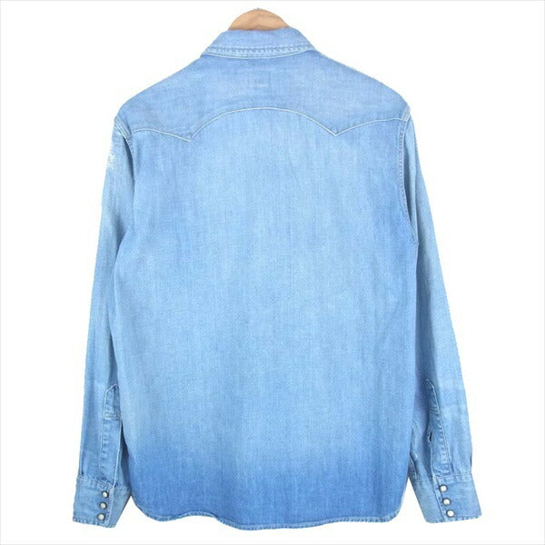 Levi's リーバイス PC9-07205-0036 復刻 サドルマン ウエスタン デニムシャツ 長袖シャツ インディゴブルー系 M【中古】