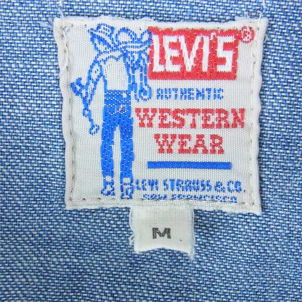 Levi's リーバイス PC9-07205-0036 復刻 サドルマン ウエスタン デニムシャツ 長袖シャツ インディゴブルー系 M【中古】