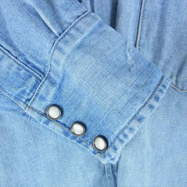 Levi's リーバイス PC9-07205-0036 復刻 サドルマン ウエスタン デニムシャツ 長袖シャツ インディゴブルー系 M【中古】
