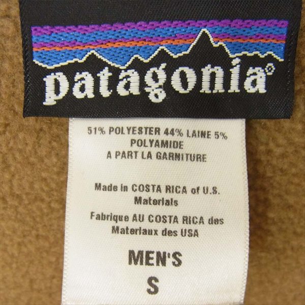 patagonia パタゴニア 09年 デカタグ 復刻 ジップアップ フリース ジャケット ブラウン系 ブラウン系 S【中古】
