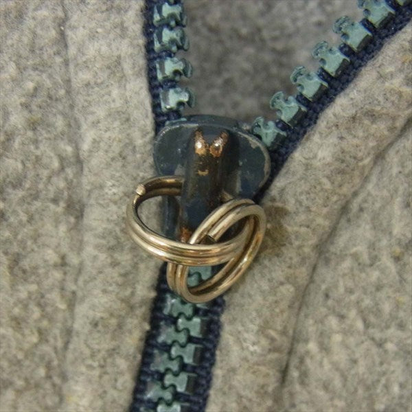 patagonia パタゴニア デカタグ ヴィンテージ 当時物 ジップアップ フリース ジャケット グレー系 L【中古】