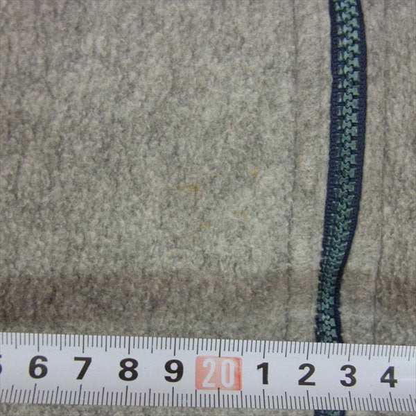 patagonia パタゴニア デカタグ ヴィンテージ 当時物 ジップアップ フリース ジャケット グレー系 L【中古】