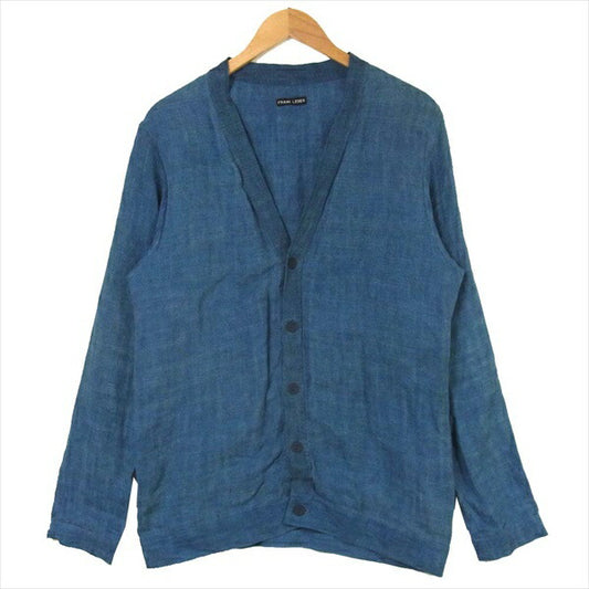FRANK LEDER フランクリーダー 麻 リネン カーディガン インディゴブルー系 M【中古】