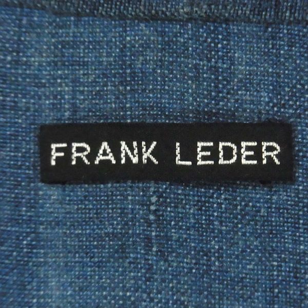FRANK LEDER フランクリーダー 麻 リネン カーディガン インディゴブルー系 M【中古】