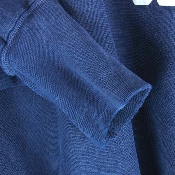 Champion チャンピオン 70s USAFA 単タグ オリジナル ハーフジップ パーカー 紺系 M【中古】