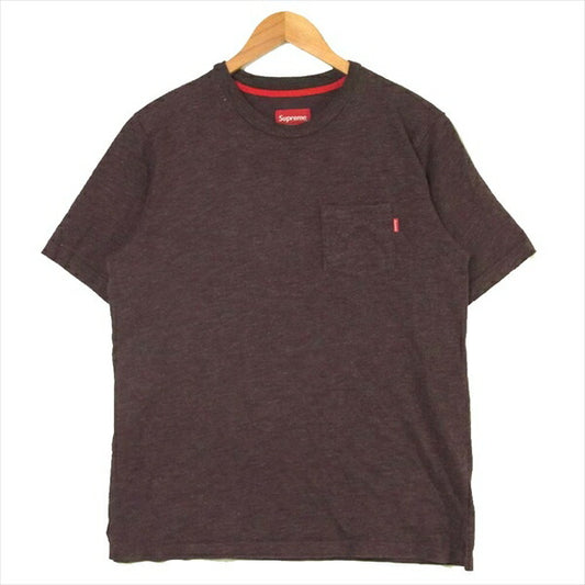 Supreme シュプリーム POCKET TEE ポケット コットン 中国製 Tシャツ パープル系 パープル系 M【中古】