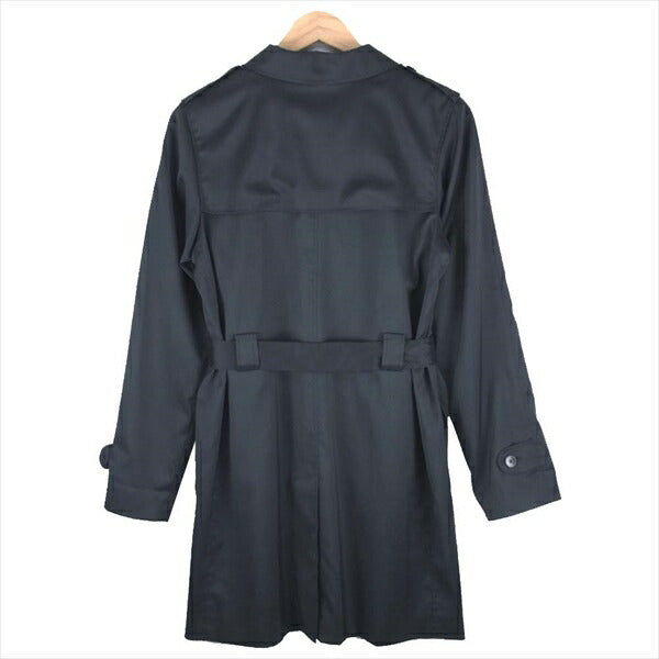 agnes b. アニエスベー 1204-3043 07W ベルト付 トレンチコート レディース コート ブラック系 40【中古】