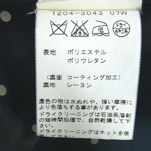 agnes b. アニエスベー 1204-3043 07W ベルト付 トレンチコート レディース コート ブラック系 40【中古】