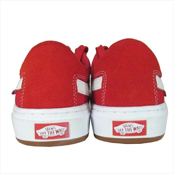 VANS バンズ 721454 オーセンティック ローカット スポーツシューズ スニーカー レッド系 26cm【美品】【中古】