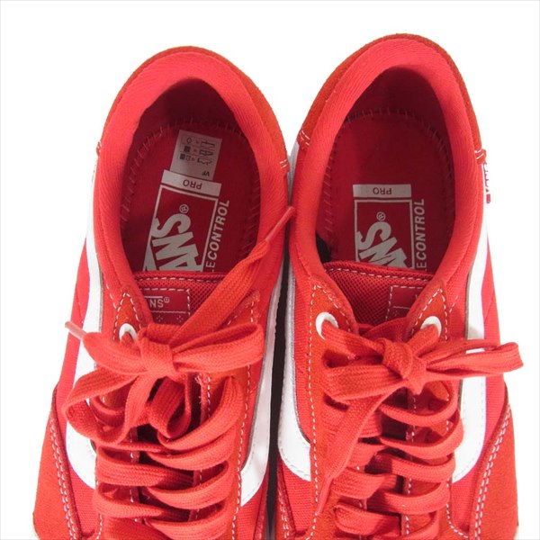 VANS バンズ 721454 オーセンティック ローカット スポーツシューズ スニーカー レッド系 26cm【美品】【中古】