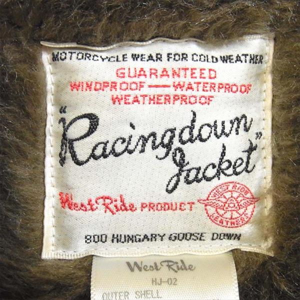 WESTRIDE ウエストライド RACING DOWN JKT レーシング ダウン ジャケット ダウンジャケット ブラック系 S【中古】