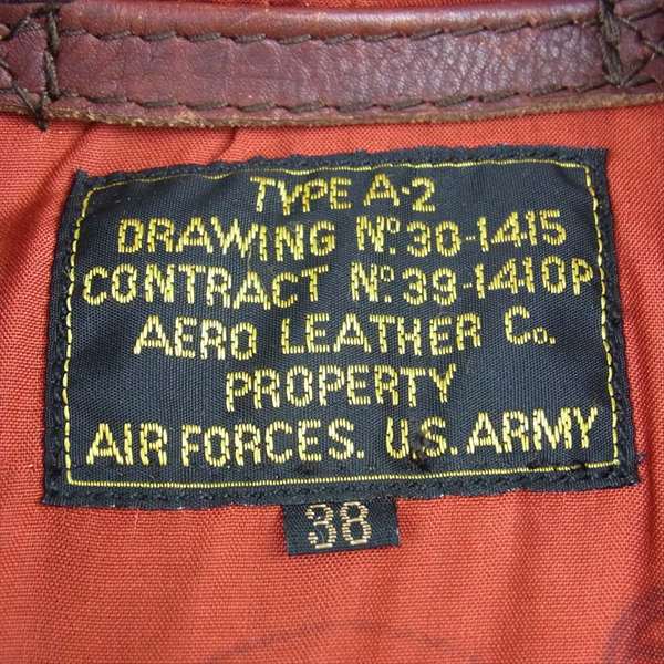 AERO LEATHER エアロレザー A-2 フライトジャケット ブラッドチット