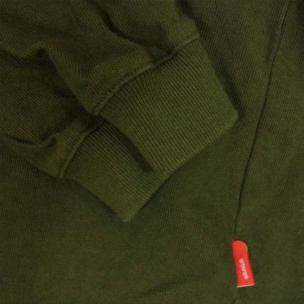 WTAPS ダブルタップス 16AW long lide ロンTシャツ 長袖 カットソー カーキ(オリーブグリーン)系 S【中古】
