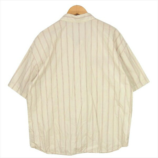 TENDERLOIN テンダーロイン 19SS T-STRIPE WORK SHT S/S ストライプ ワーク 半袖シャツ ベージュ系 ベージュ系 M【中古】