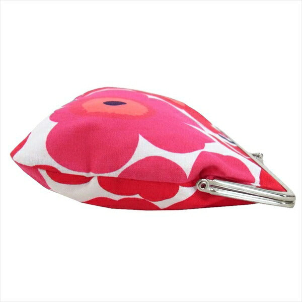 marimekko マリメッコ がま口 ポーチ レディース バッグ レッド系 レッド系【美品】【中古】