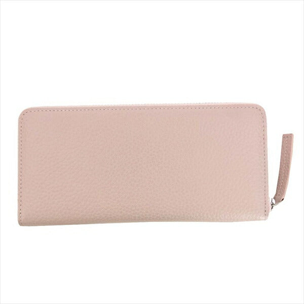 ヴァジック ROUND ラウンド ジップ 長財布 レディース 財布 ピンク系【美品】【中古】
