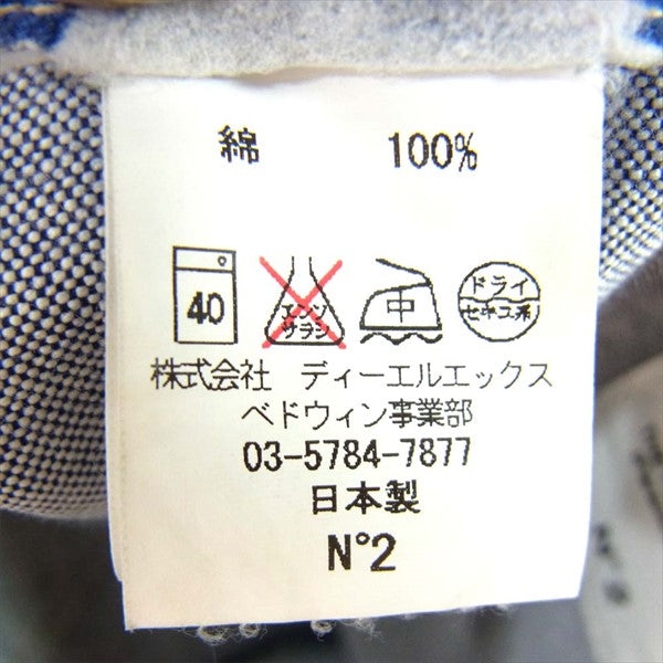 ベドウィン 10L ストレート コットン 日本製 無地 デニム パンツ インディゴブルー系 インディゴブルー系 2【中古】