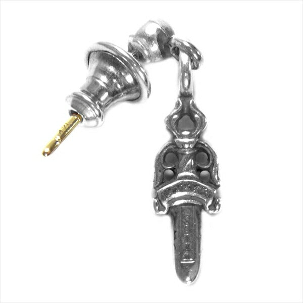 CHROME HEARTS クロムハーツ（原本有） 国内正規店原本付属 DRP STCK DGGR ドロップ スタック ダガー ピアス シルバー【中古】