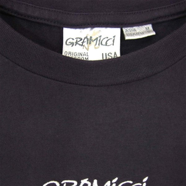 Gramicci グラミチ GMT-20S1392 ランニングマン 刺繍 ショートスリーブ 半袖 Tシャツ パープル系  パープル系 M【中古】
