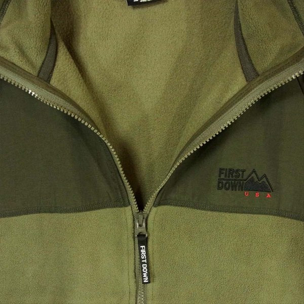 ファーストダウン 193-1552 マイクロ フリース ジャケット カーキ(オリーブグリーン)系 S【美品】【中古】
