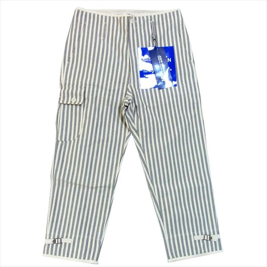 JUNYA WATANABE COMME des GARCONS ジュンヤワタナベコムデギャルソン 未使用品 エルヴィエプロダクションズ HERVIER パンツ 白×灰系 S【極上美品】【中古】