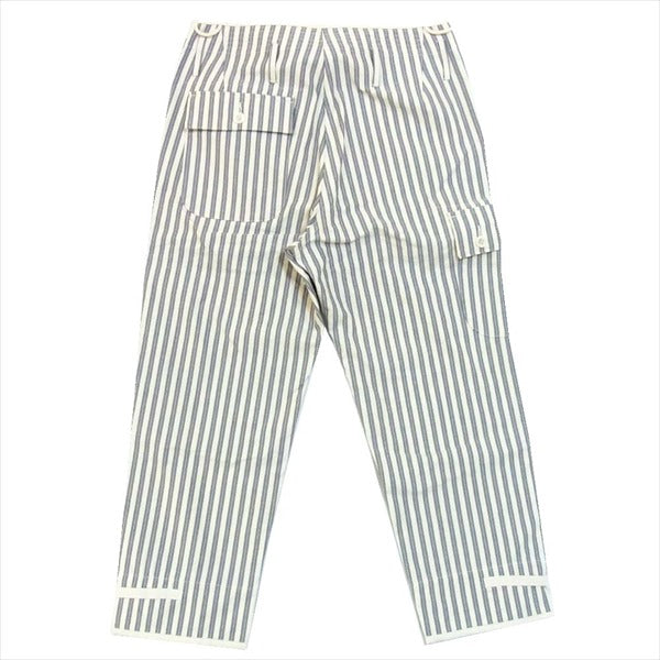 JUNYA WATANABE COMME des GARCONS ジュンヤワタナベコムデギャルソン 未使用品 エルヴィエプロダクションズ HERVIER パンツ 白×灰系 S【極上美品】【中古】