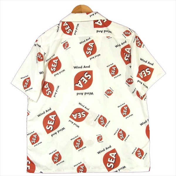 ウィンダンシー WDS-SH-01 WDS rhombus-pattern Open coller shirt 総柄 オープンカラー 半袖シャツ ホワイト系 M【新古品】【未使用】【中古】
