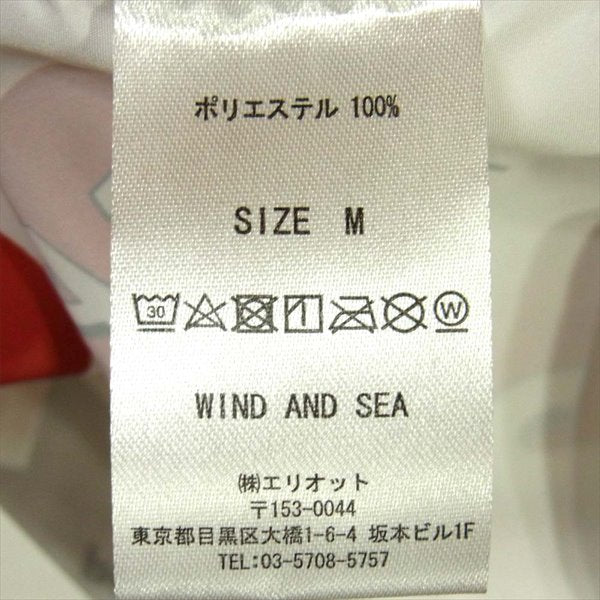 ウィンダンシー WDS-SH-01 WDS rhombus-pattern Open coller shirt 総柄 オープンカラー 半袖シャツ ホワイト系 M【新古品】【未使用】【中古】