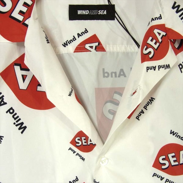 ウィンダンシー WDS-SH-01 WDS rhombus-pattern Open coller shirt 総柄 オープンカラー 半袖シャツ ホワイト系 S【新古品】【未使用】【中古】